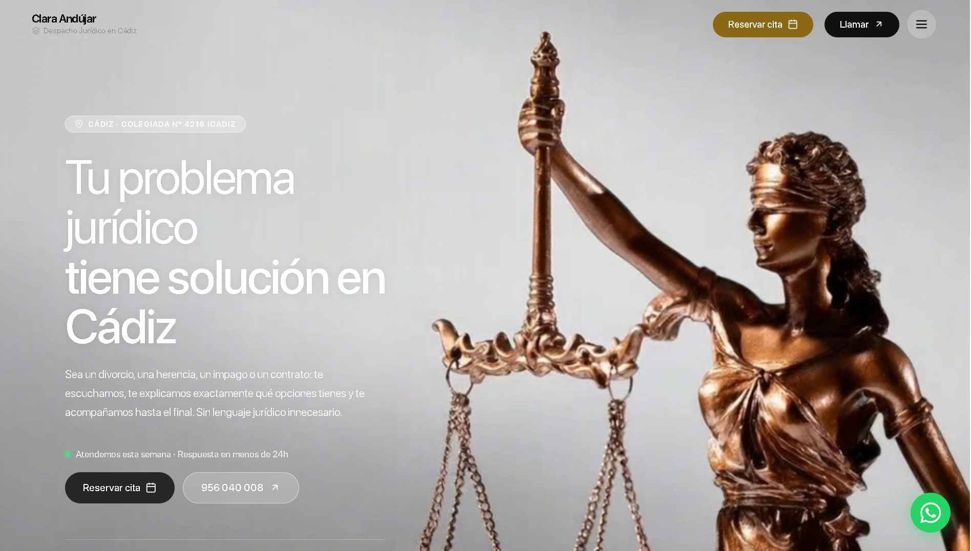 Web Clara Andújar — Hero