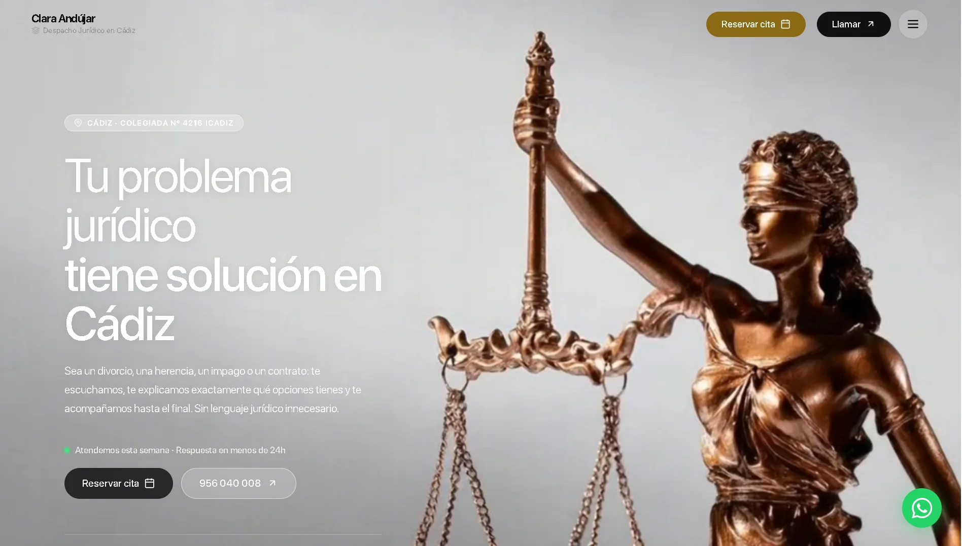 Web Clara Andújar — Hero