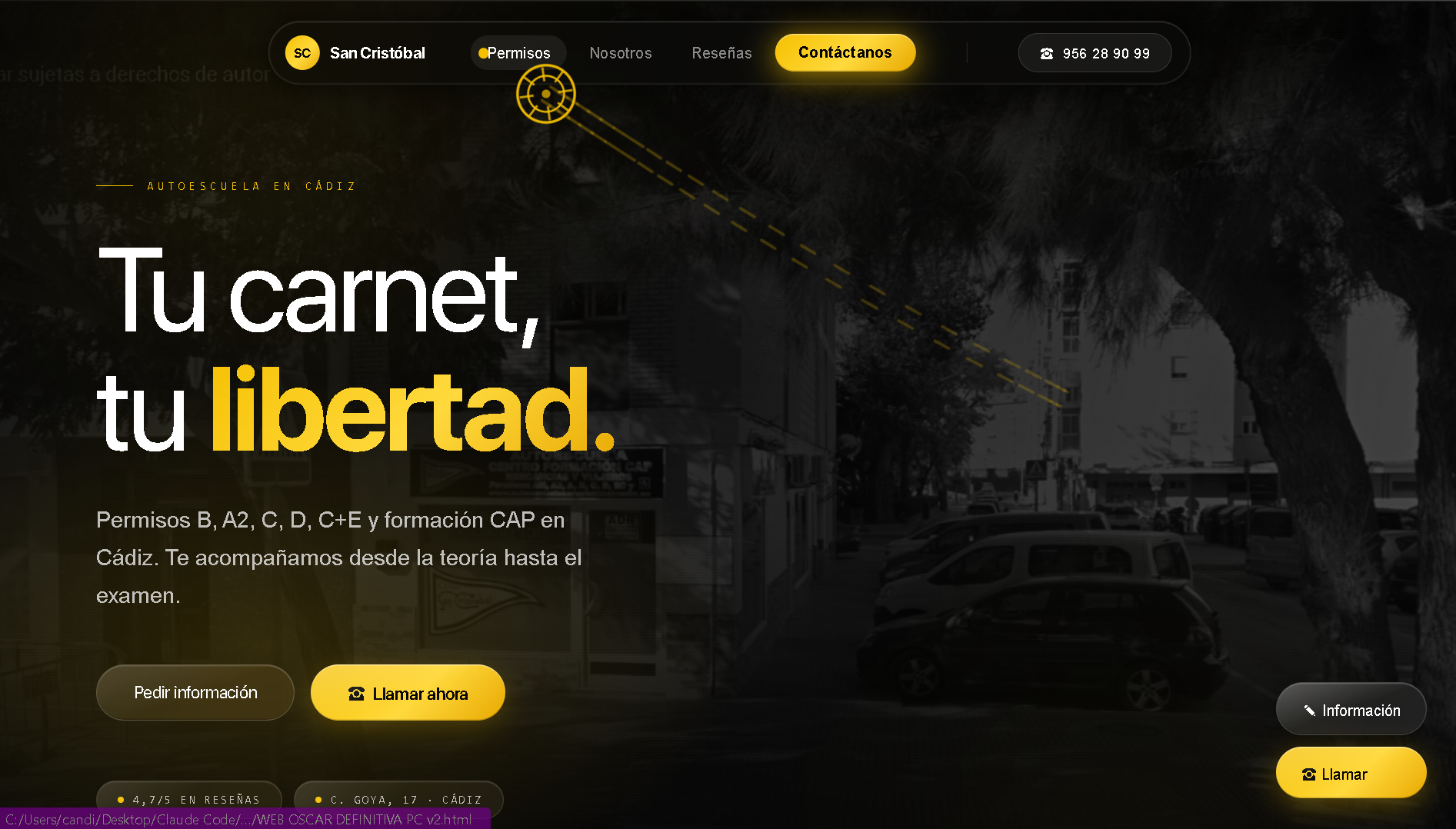 Web San Cristóbal — Hero